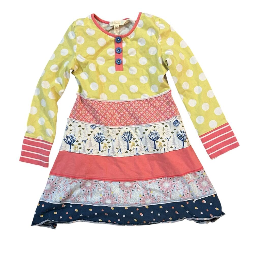 Matilda Jane Make Believe Cosy Days Wendy Tiered Long Sleeve Dress Girls 6
